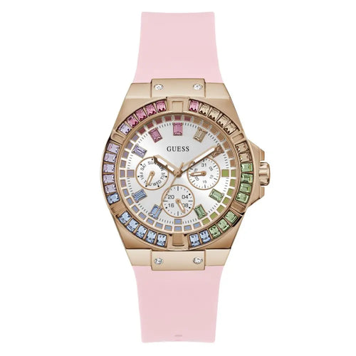 Montre analogique Guess pour femme cadran blanc 39 mm référence GW0541L2
