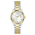 Montre Guess Luna blanche à cadran rond à quartz analogique pour femme