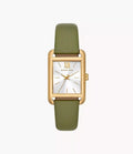 Montre Michael Kors à trois aiguilles en cuir vert MKO1028