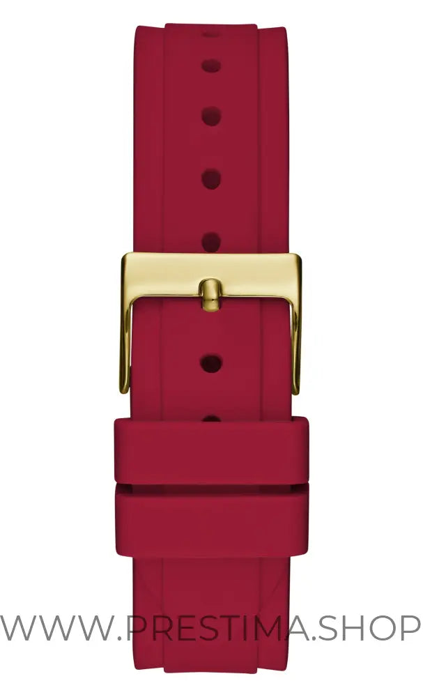 Montre multifonctions Guess Solstice à cadran rond doré pour femme